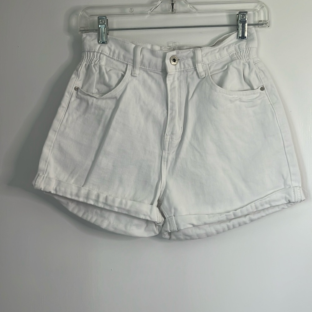 S White Jean Short